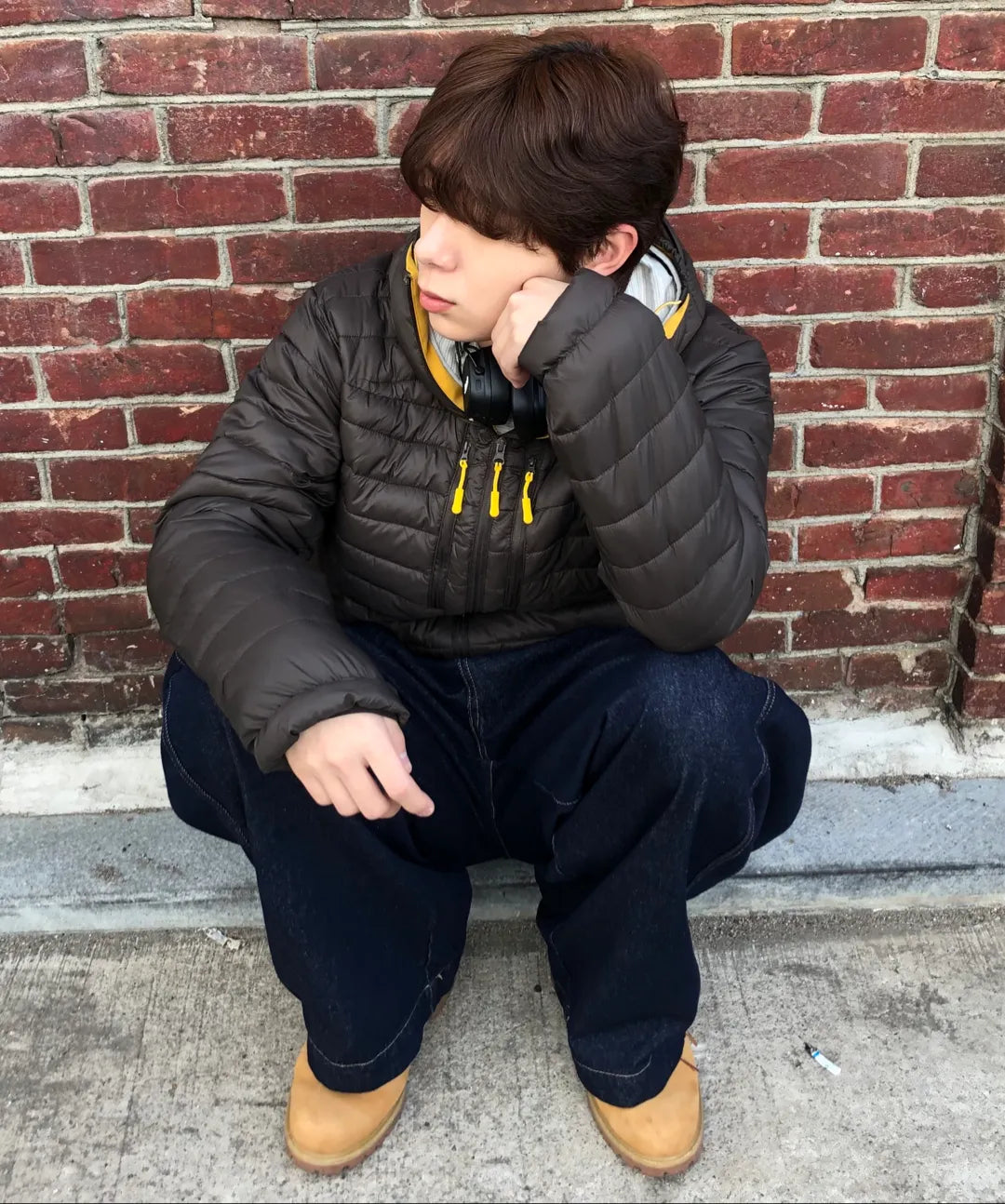 Essential Hooded Lightweight Insulated Jacket [Charcoal]