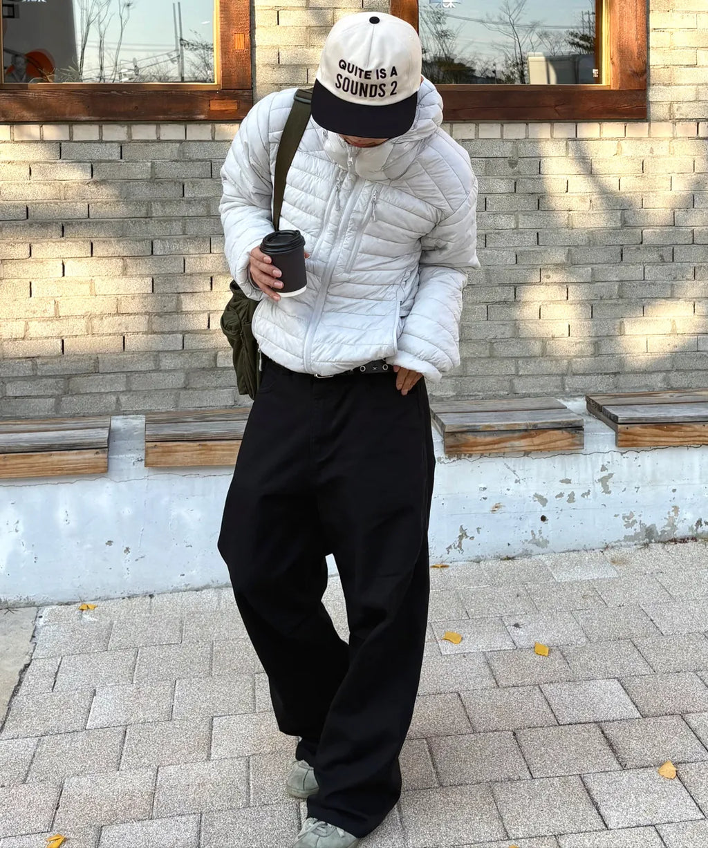 Essential Hooded Lightweight Insulated Jacket [Light Gray]