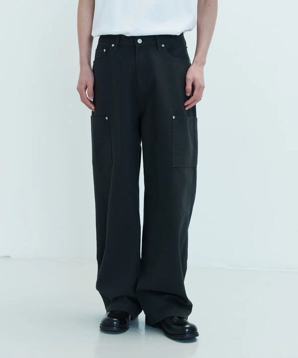 Oxford Side Pocket Work Pants [Charcoal]
