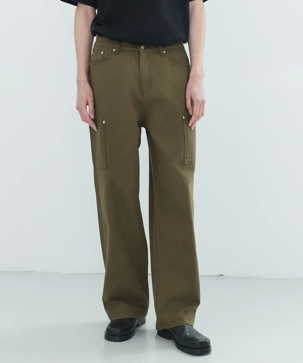 Oxford Side Pocket Work Pants [Khaki]