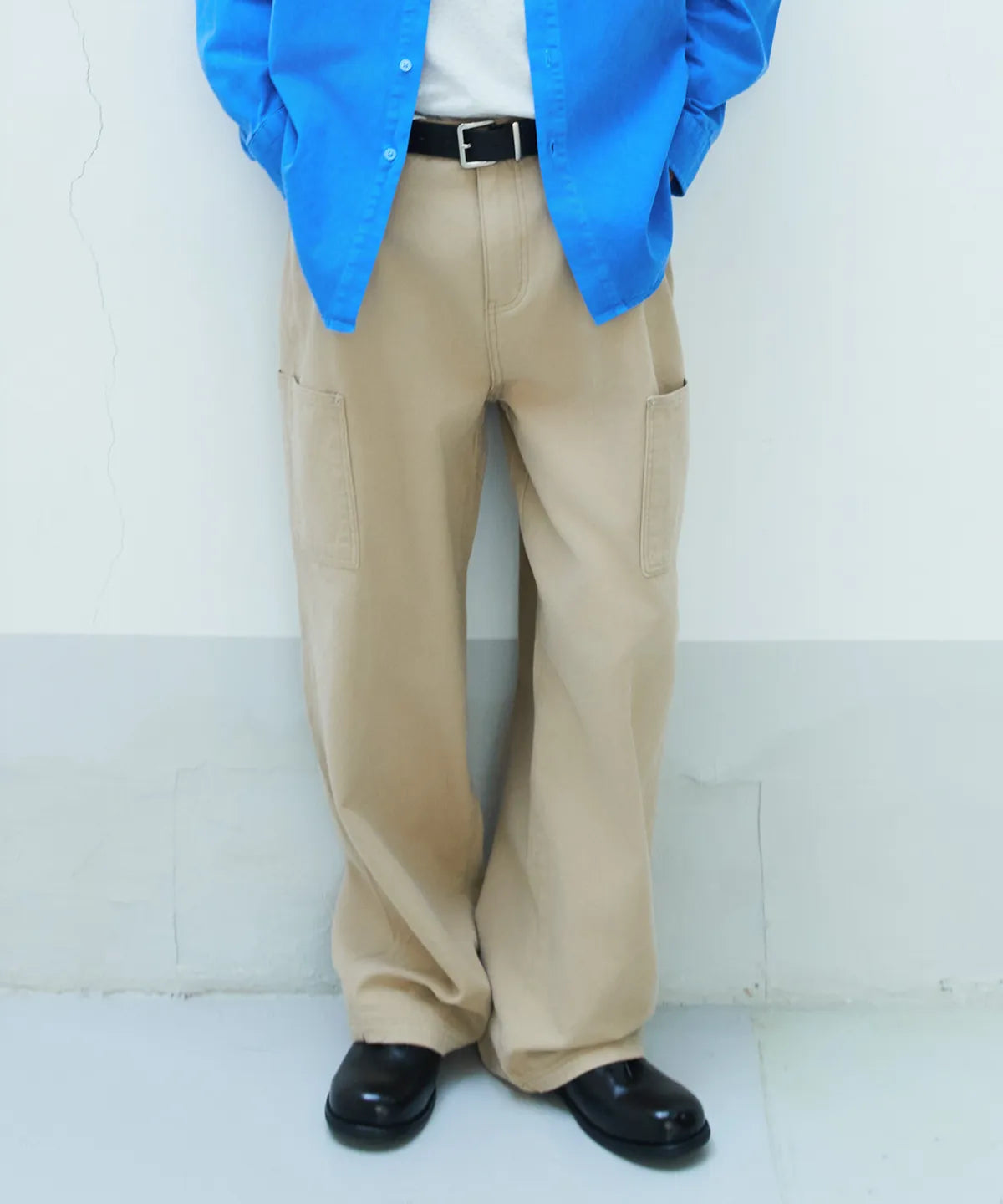 Oxford Side Pocket Work Pants [Beige]