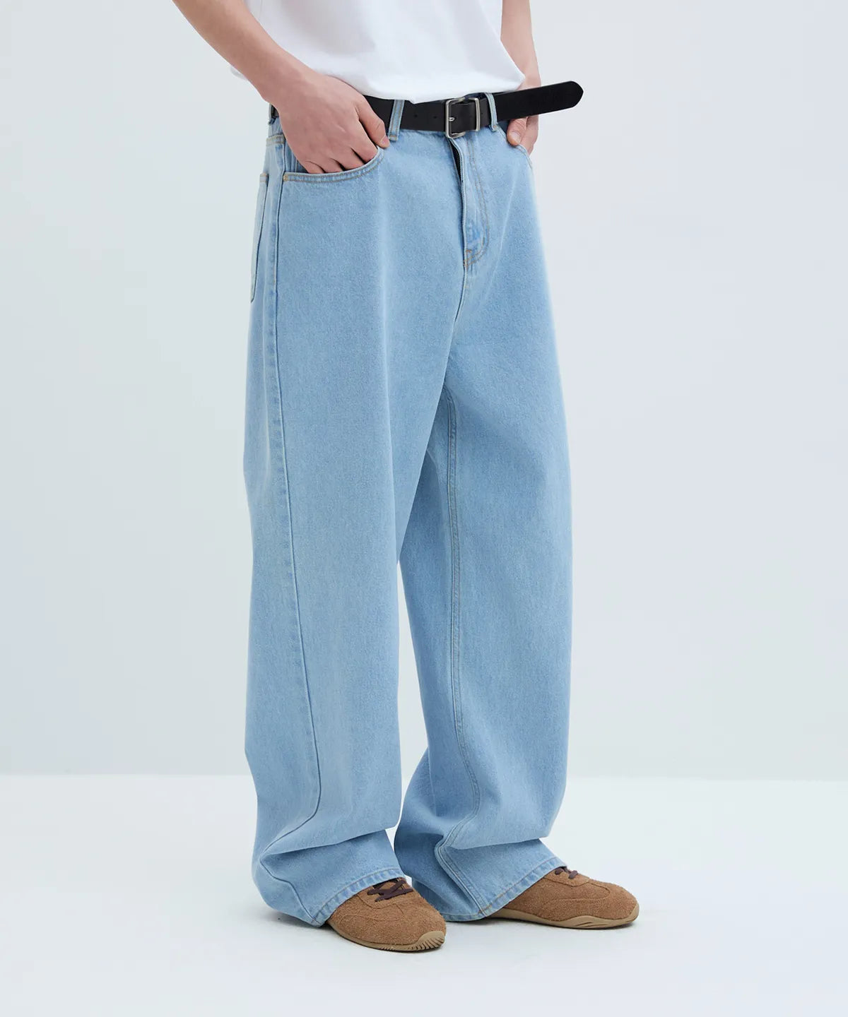 Everyday Wide Denim Pants [Light Blue]