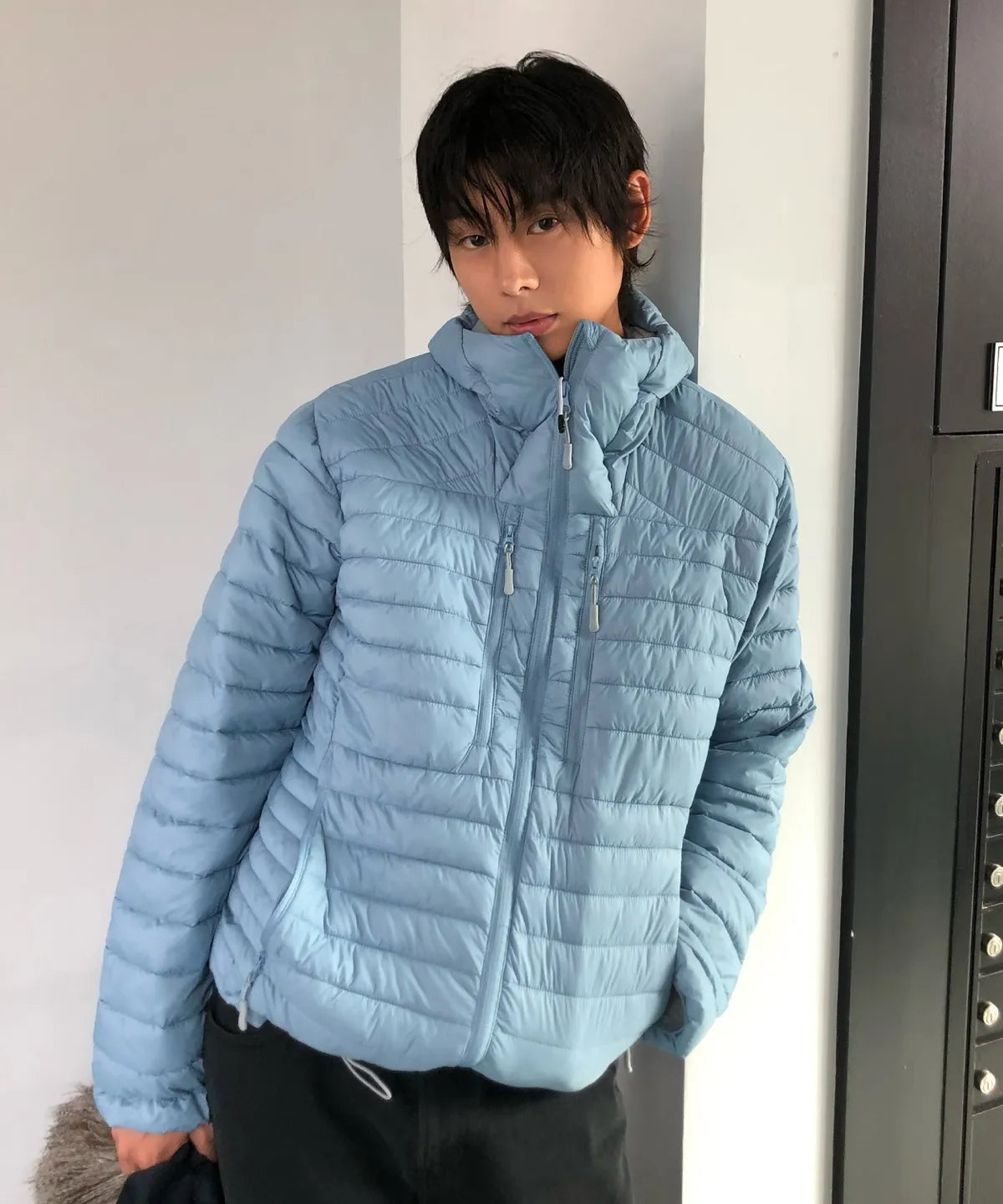 Essential Hooded Lightweight Insulated Jacket [Cloud Blue]