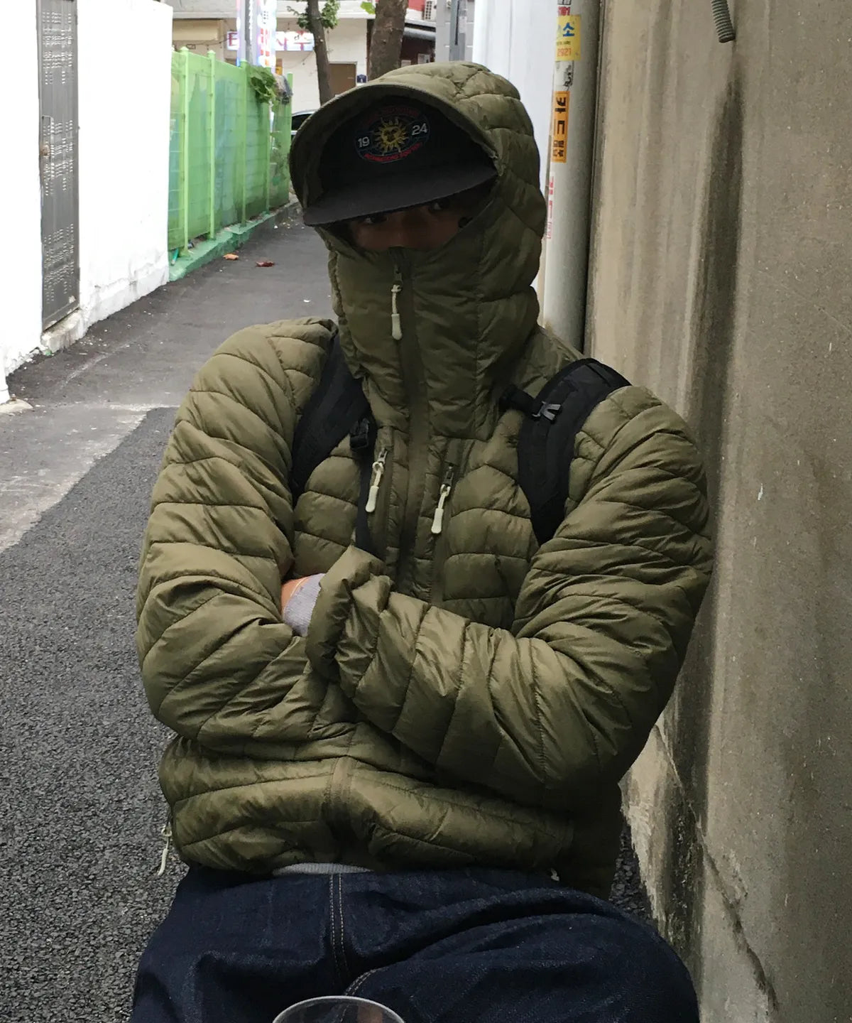 Essential Hooded Lightweight Insulated Jacket [Khaki]