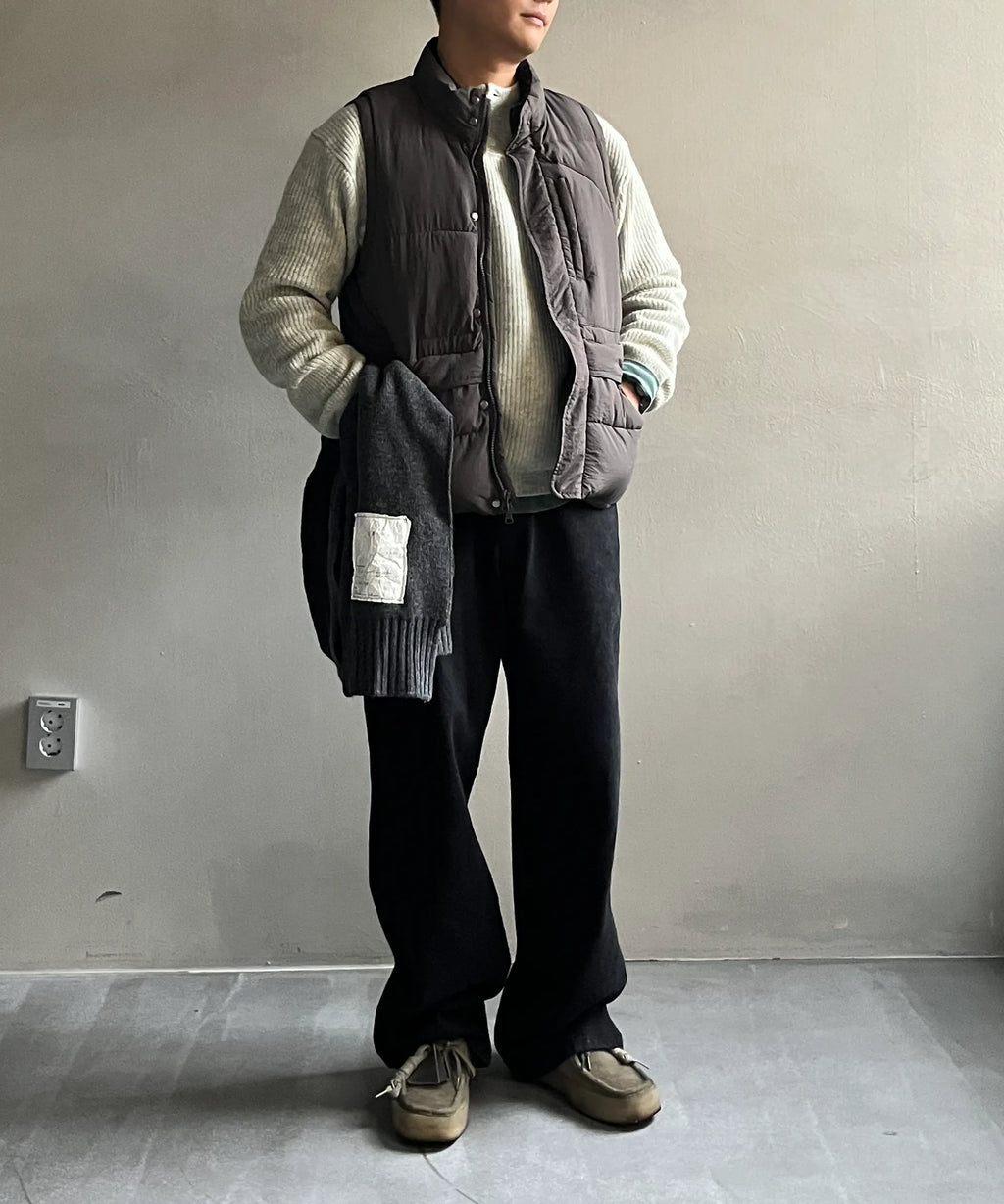 Everyday Wide Denim Pants [Black]