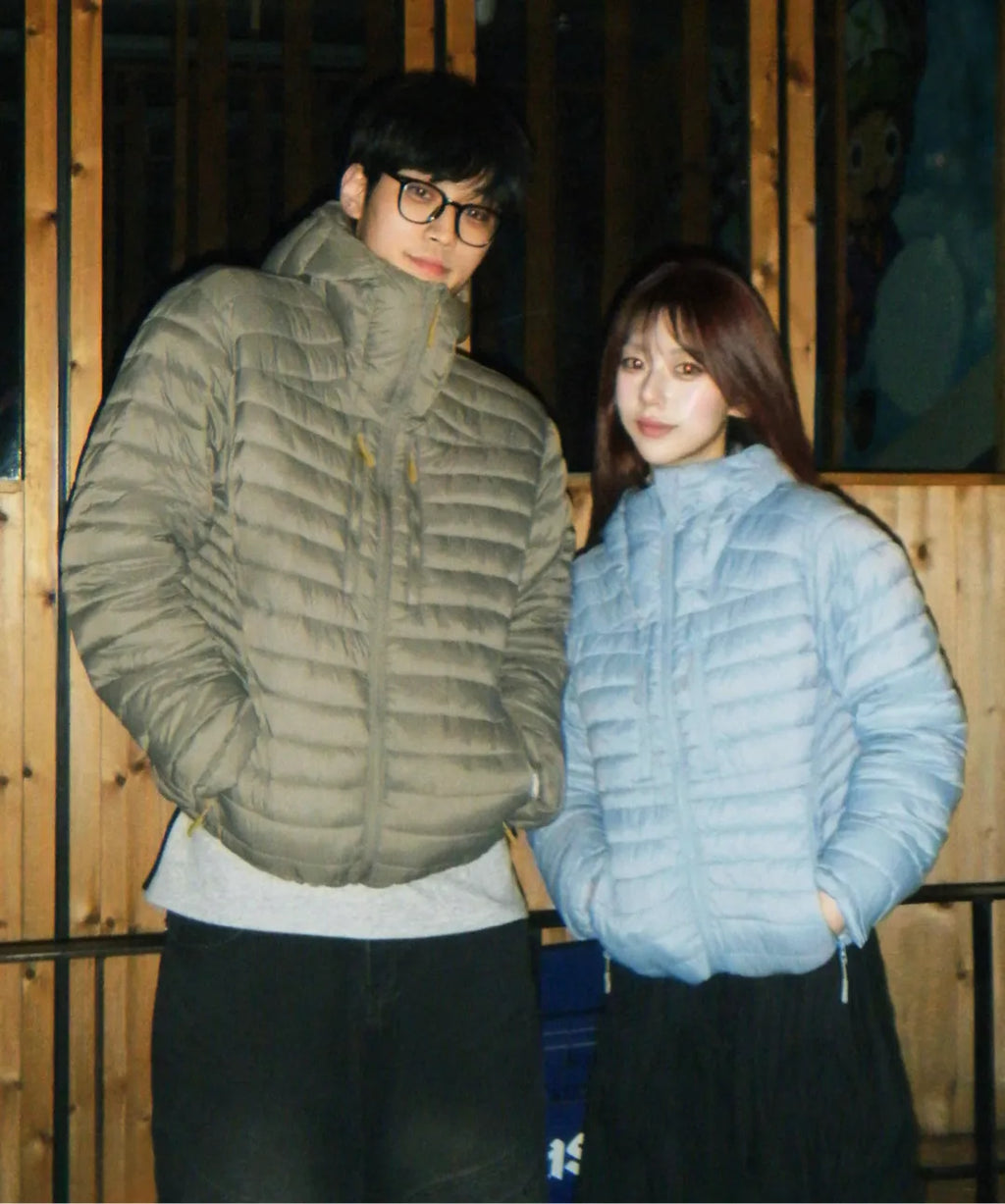 Essential Hooded Lightweight Insulated Jacket [Cloud Blue]