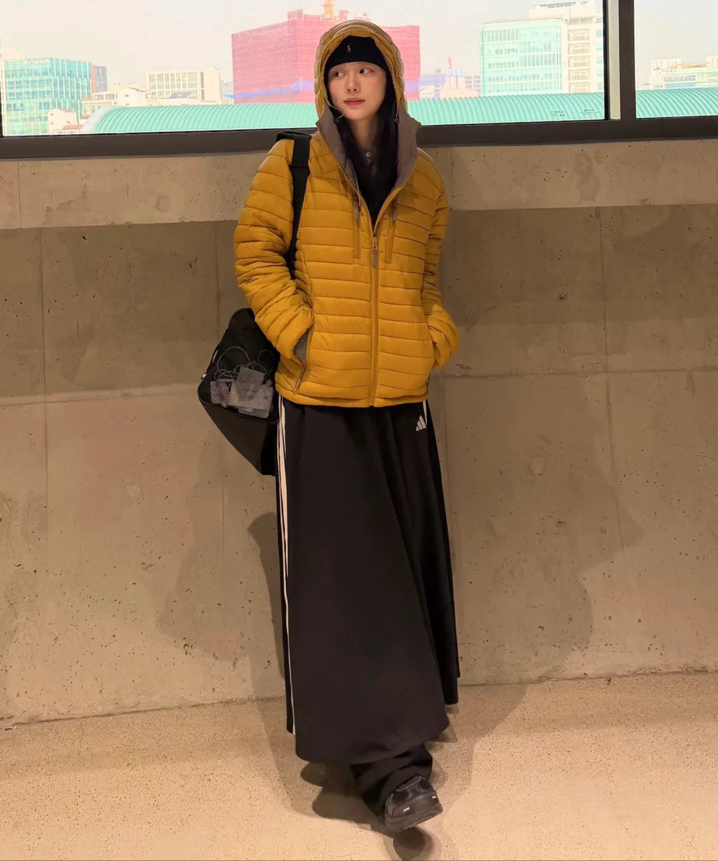 Essential Hooded Lightweight Insulated Jacket [Mustard]