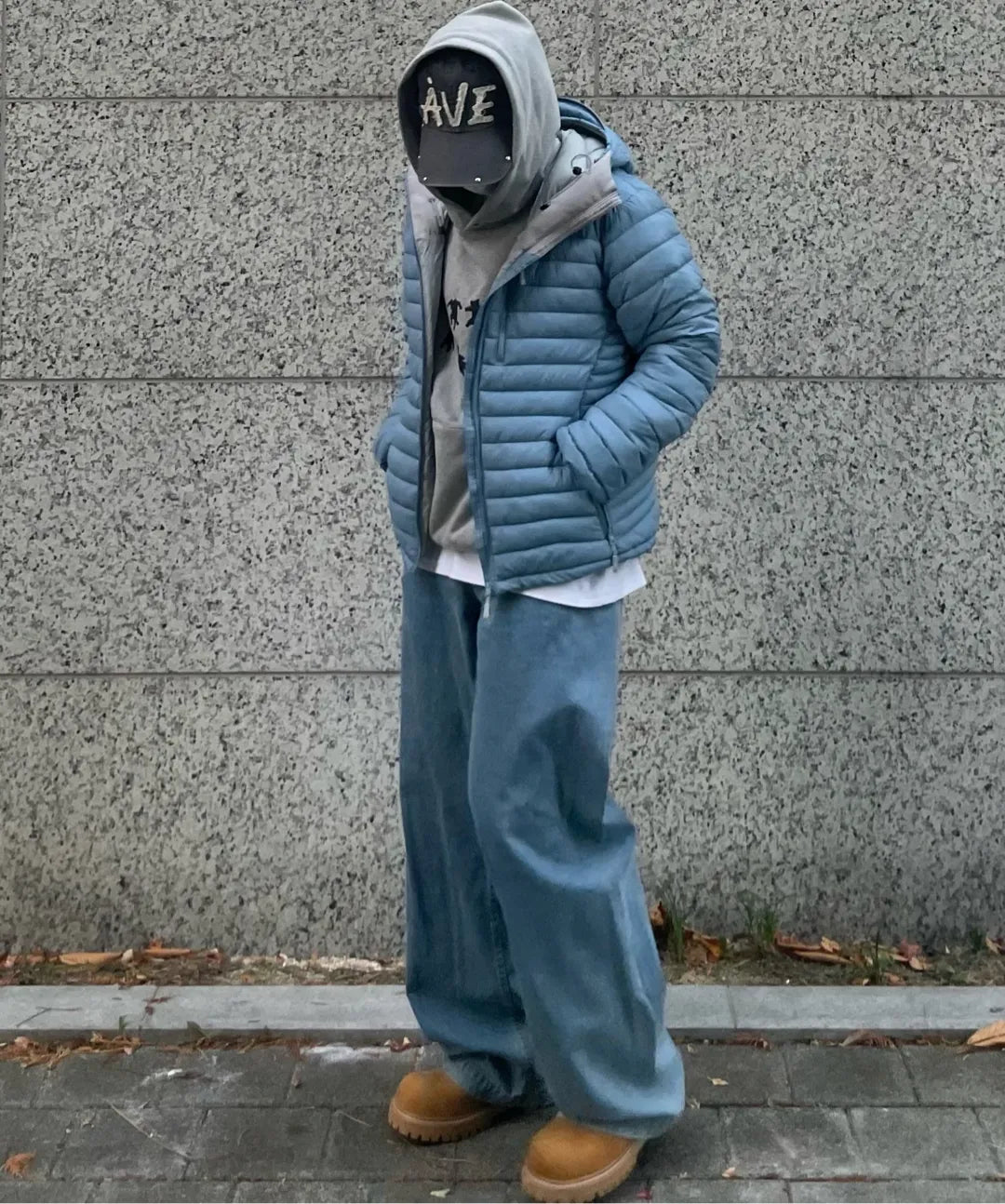 Essential Hooded Lightweight Insulated Jacket [Cloud Blue]