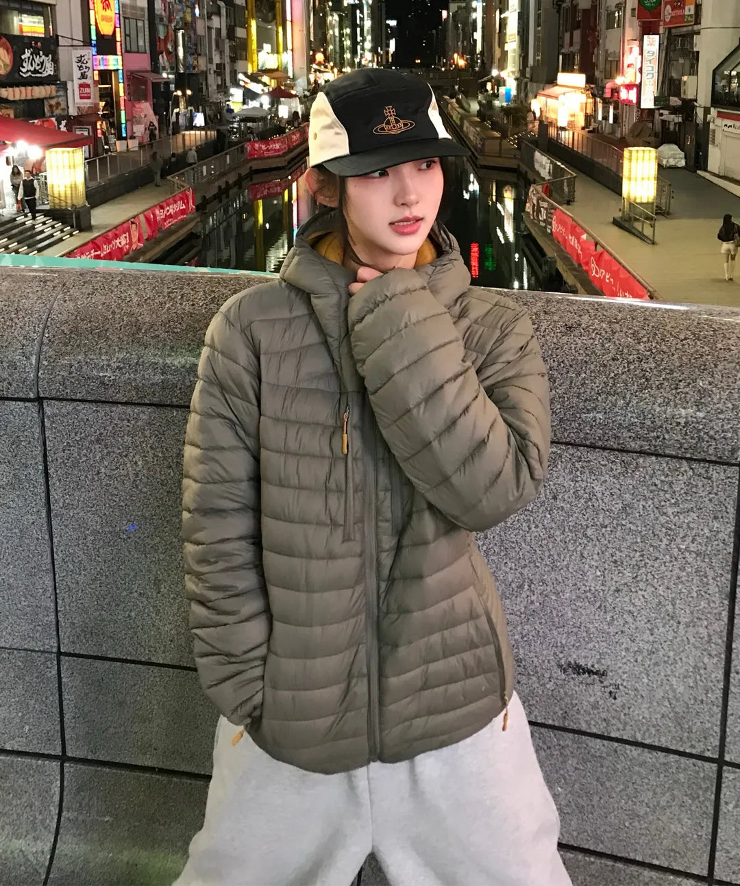 Essential Hooded Lightweight Insulated Jacket [Grayish Khaki]