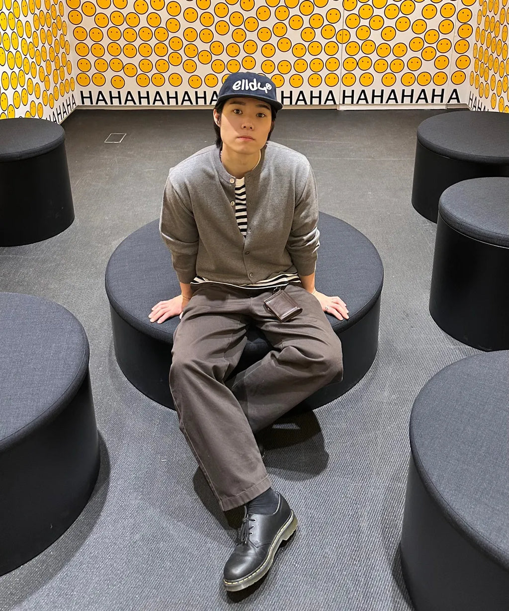 Everyday Round Knit Cardigan [Gray]