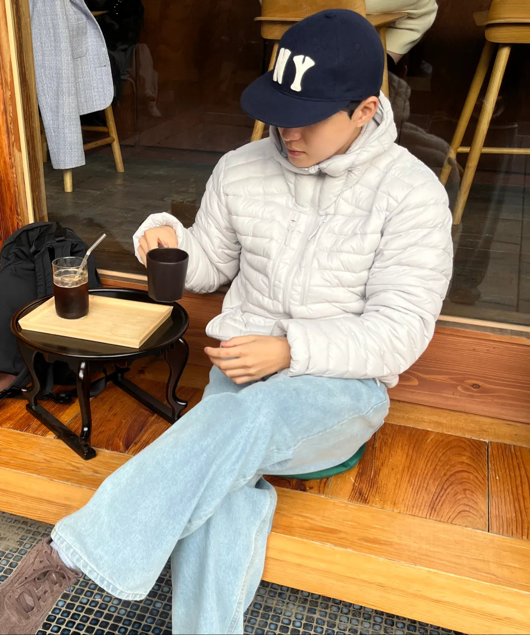 Essential Hooded Lightweight Insulated Jacket [Light Gray]