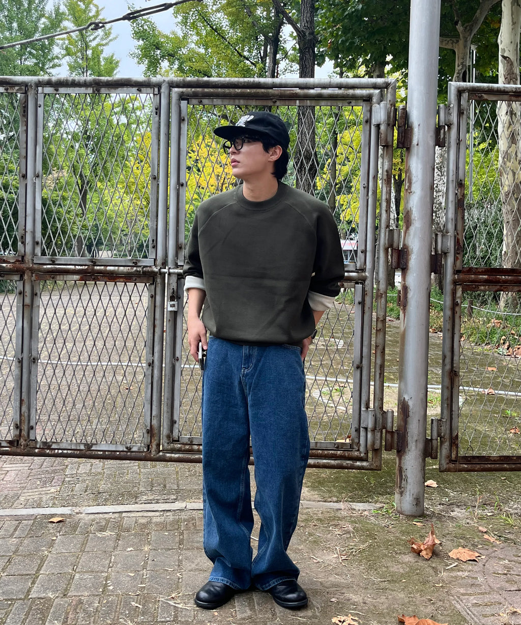 Everyday Wide Denim Pants [Blue]