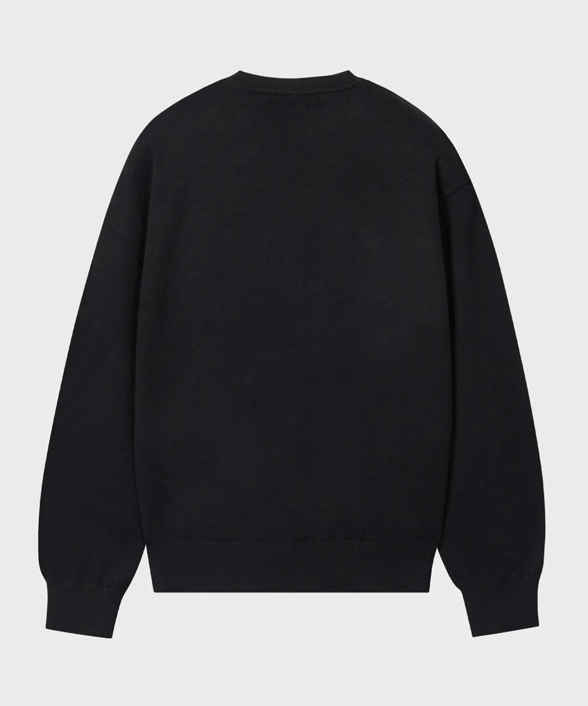 Everyday Round Knit Cardigan [Black]