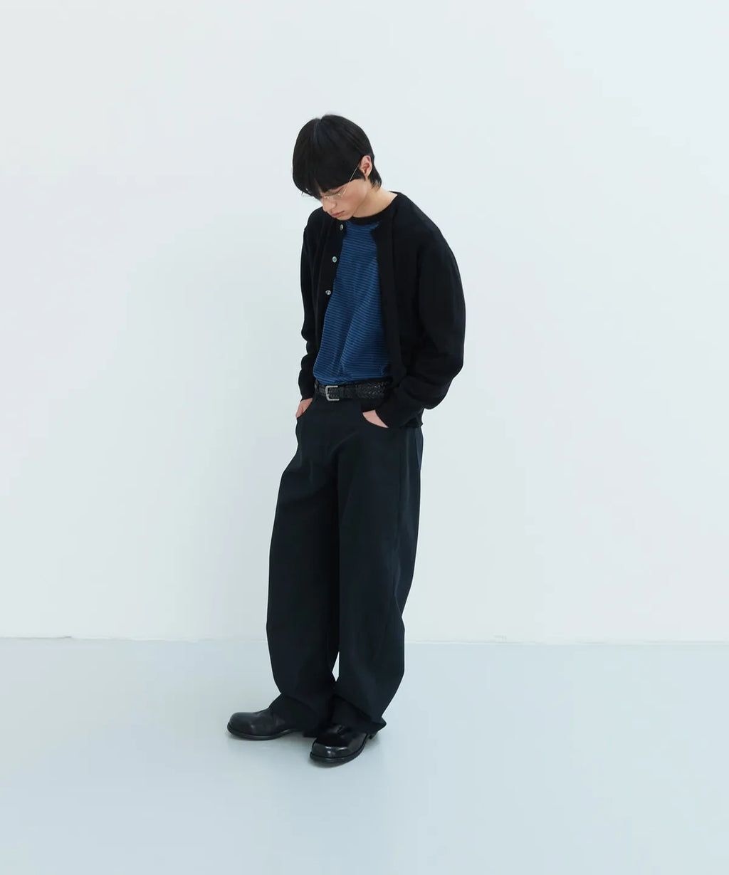 Everyday Round Knit Cardigan [Black]