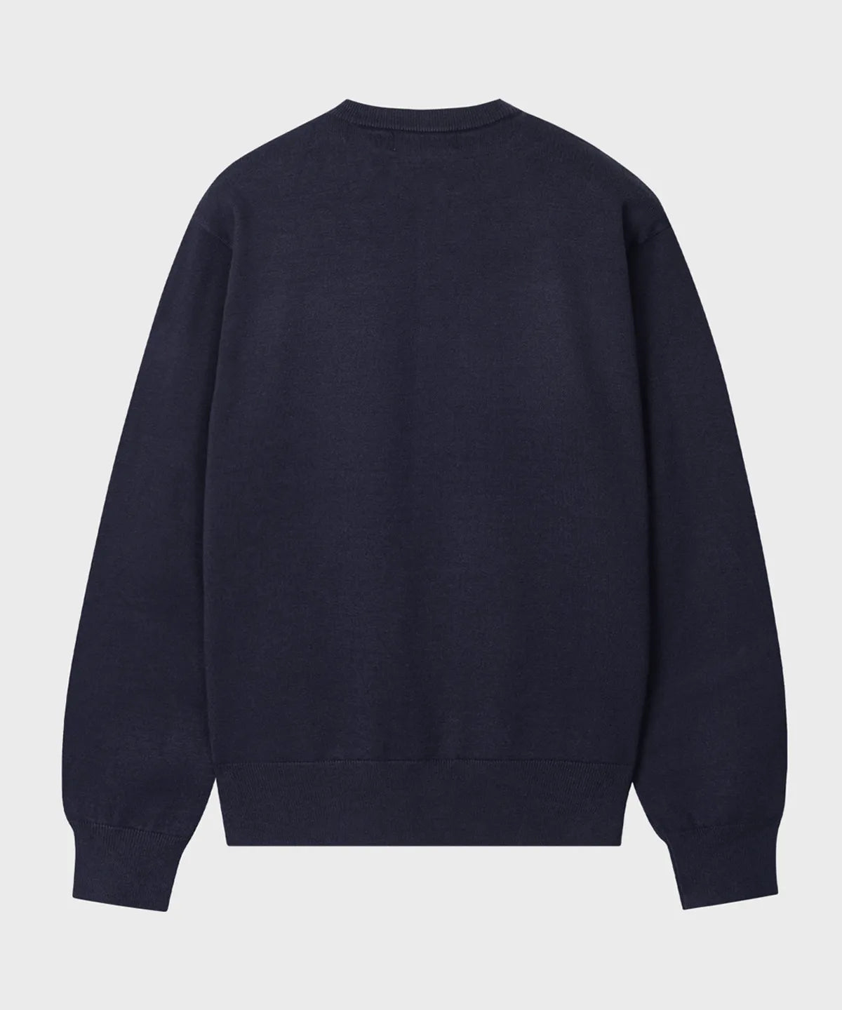 Everyday Round Knit Cardigan [Navy]