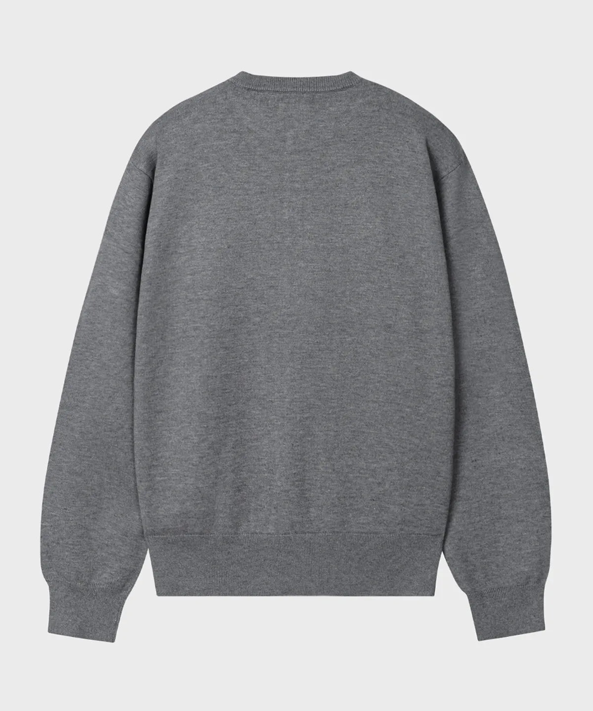 Everyday Round Knit Cardigan [Gray]