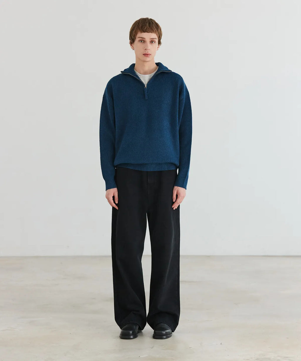 Everyday Wide Denim Pants [Black]