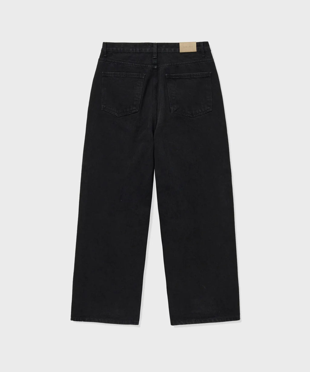 Everyday Wide Denim Pants [Black]