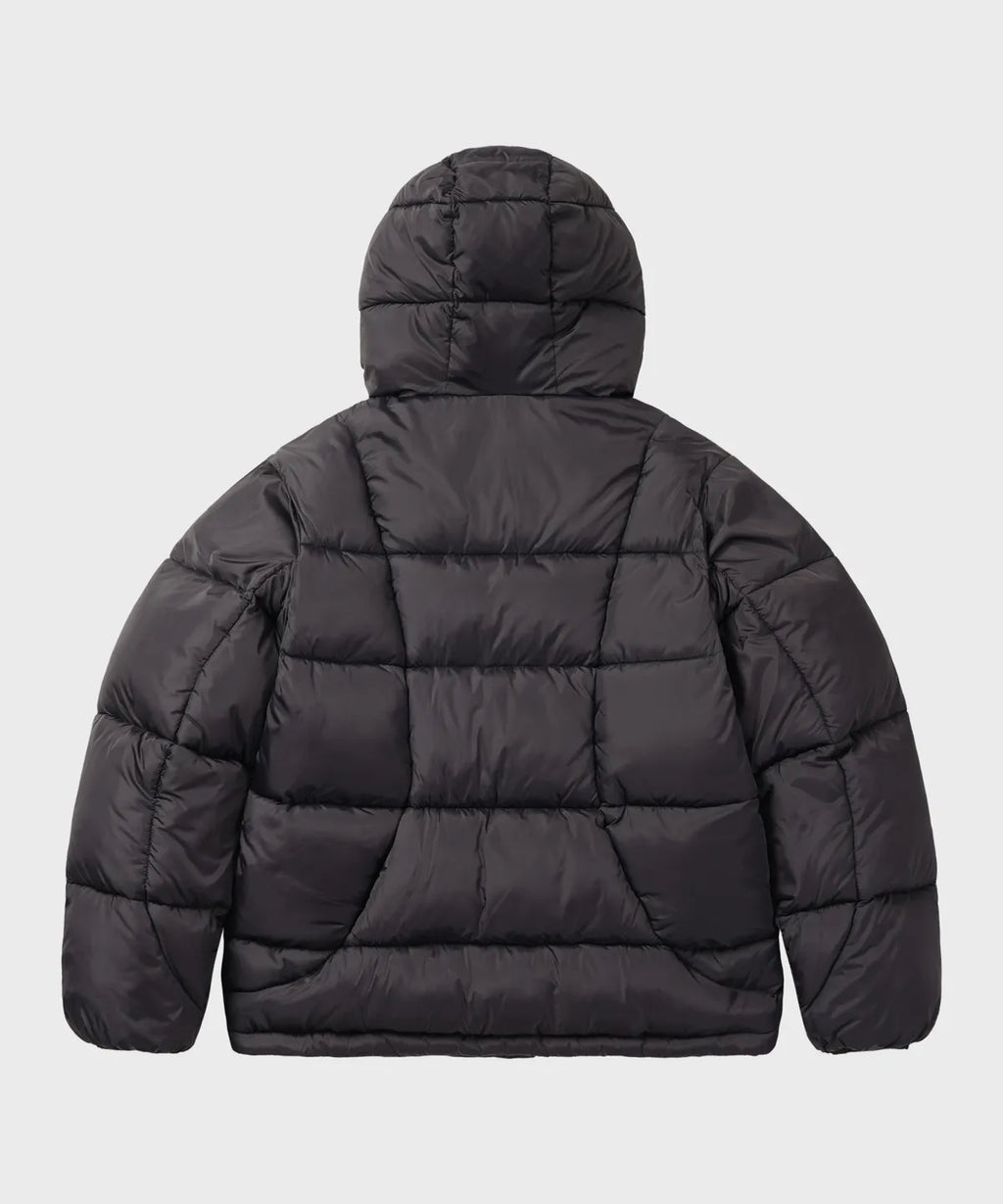 Balaclava Hooded Insulated Puffer Jacket [Black]