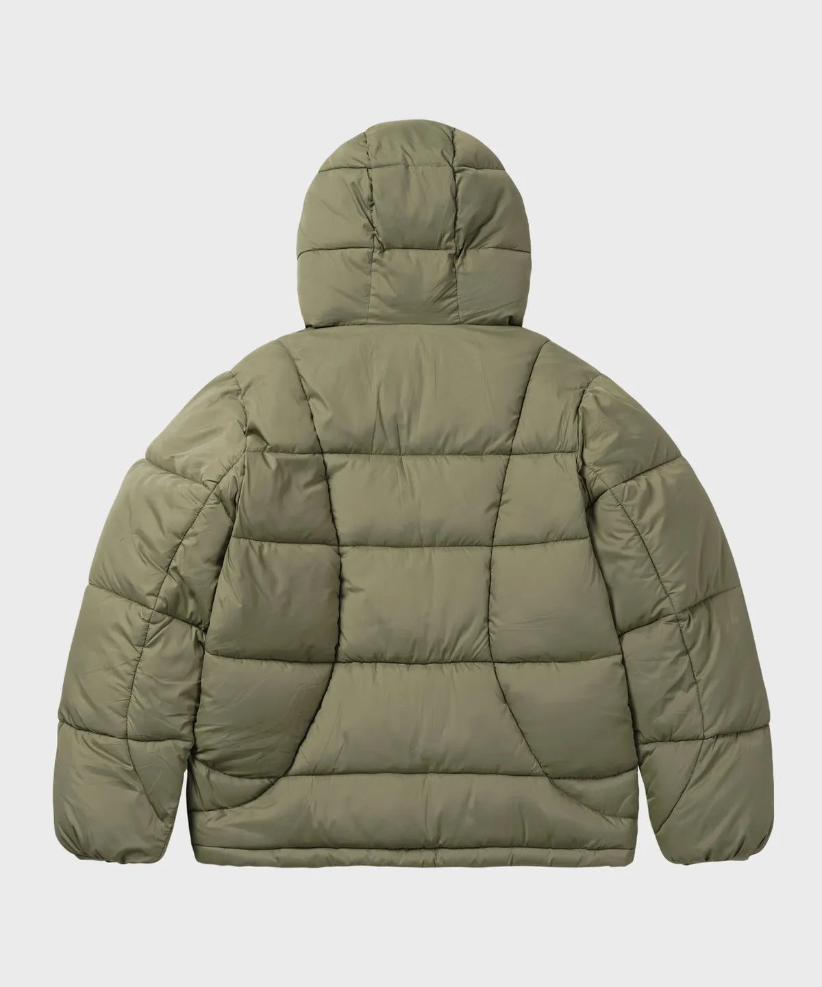 Balaclava Hooded Insulated Puffer Jacket [Khaki]