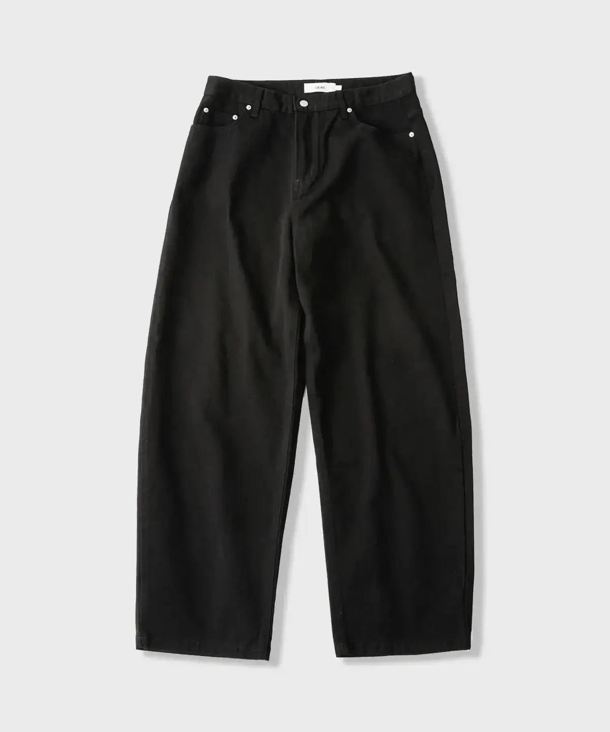 Everyday Curved Denim Pants [Black]