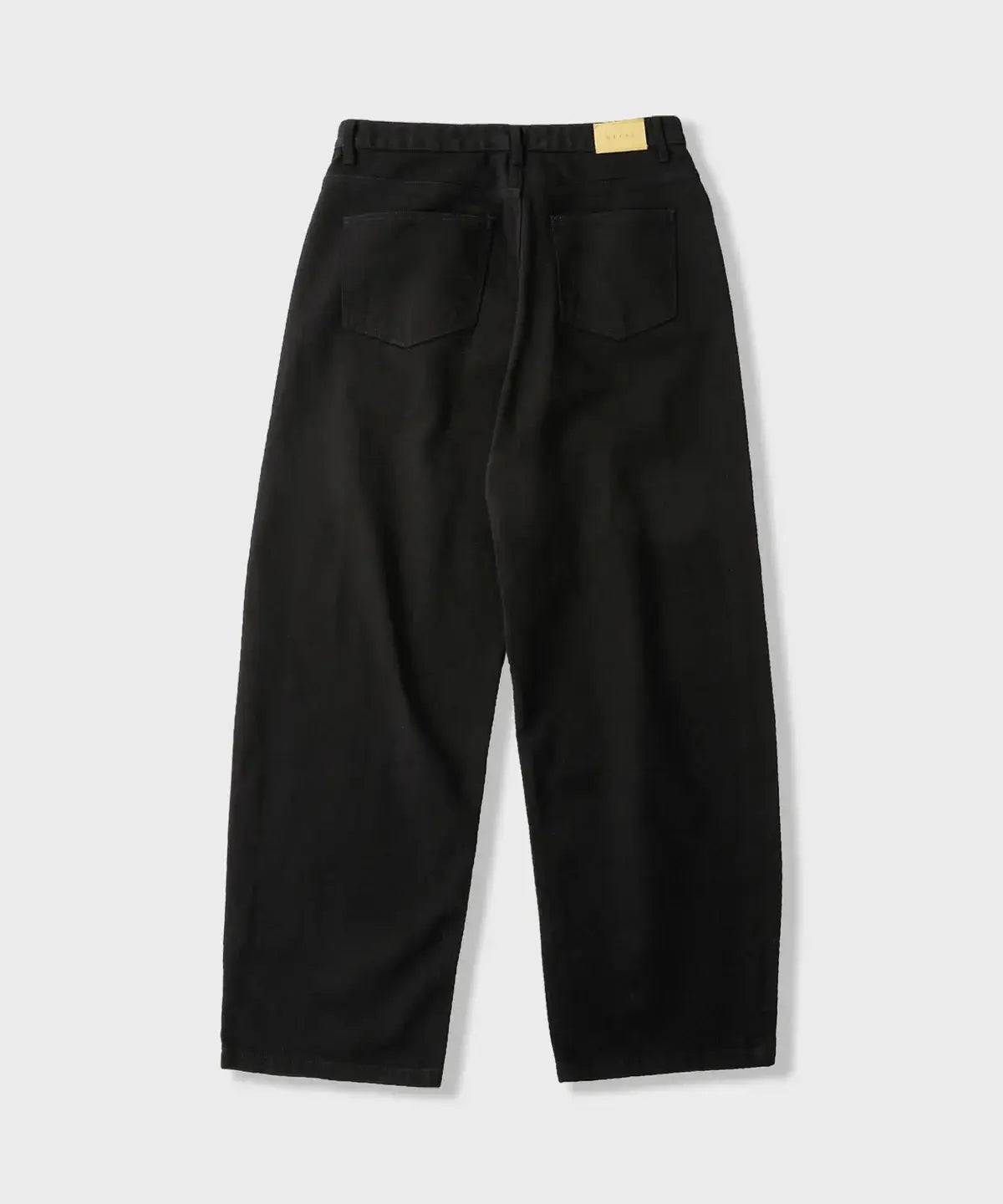 Everyday Curved Denim Pants [Black]