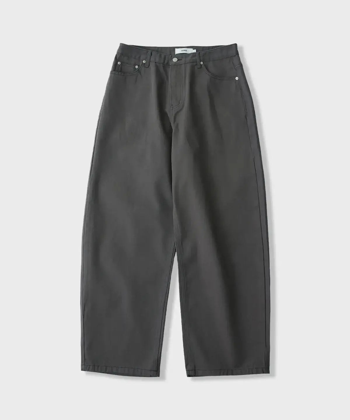 Everyday Curved Denim Pants [Charcoal]