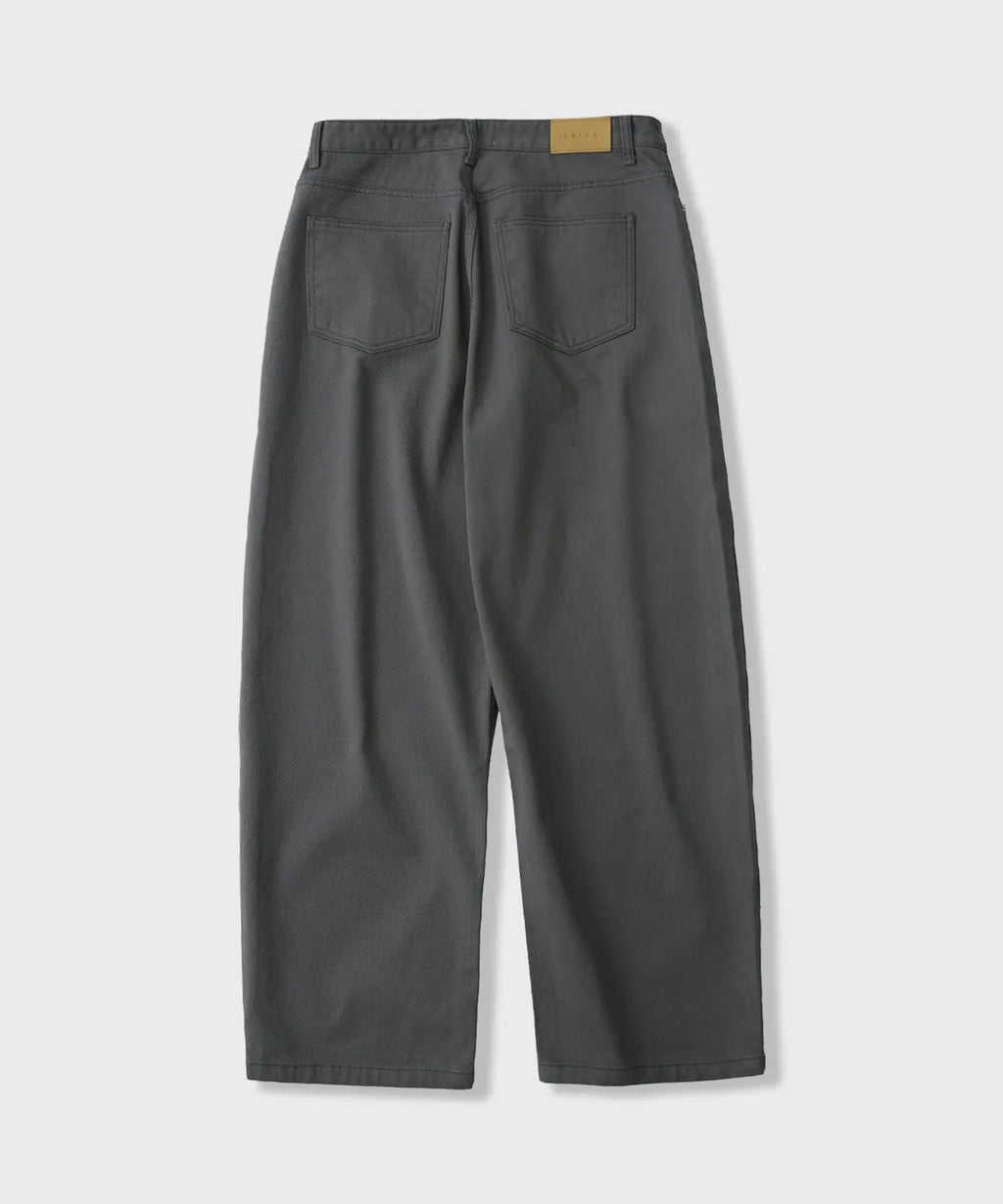 Everyday Curved Denim Pants [Charcoal]