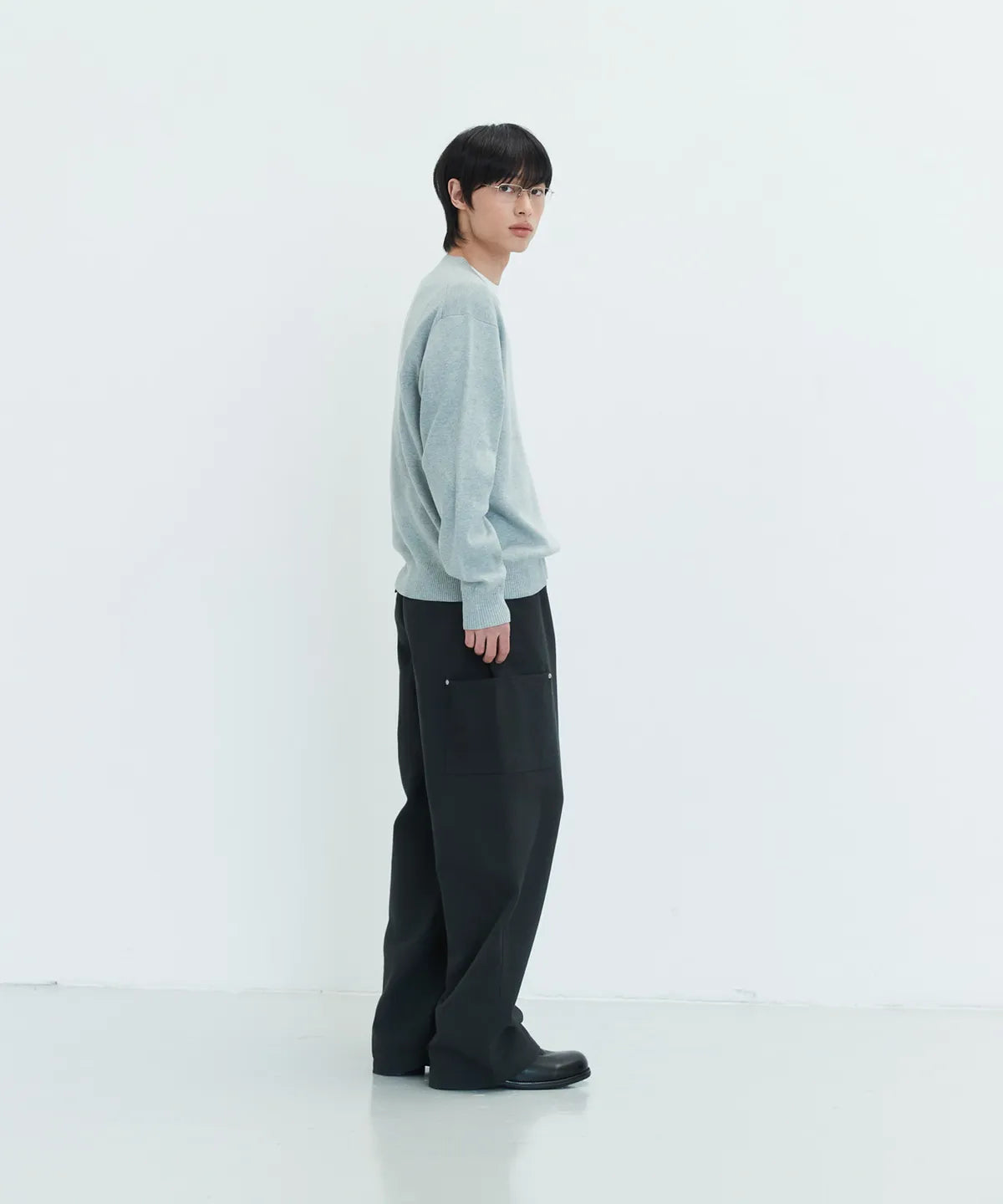 Oxford Side Pocket Work Pants [Charcoal]
