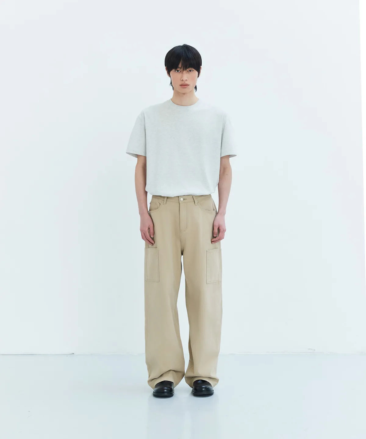 Oxford Side Pocket Work Pants [Beige]