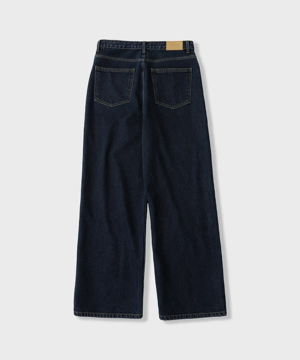 Everyday Wide Denim Pants [Deep Blue]