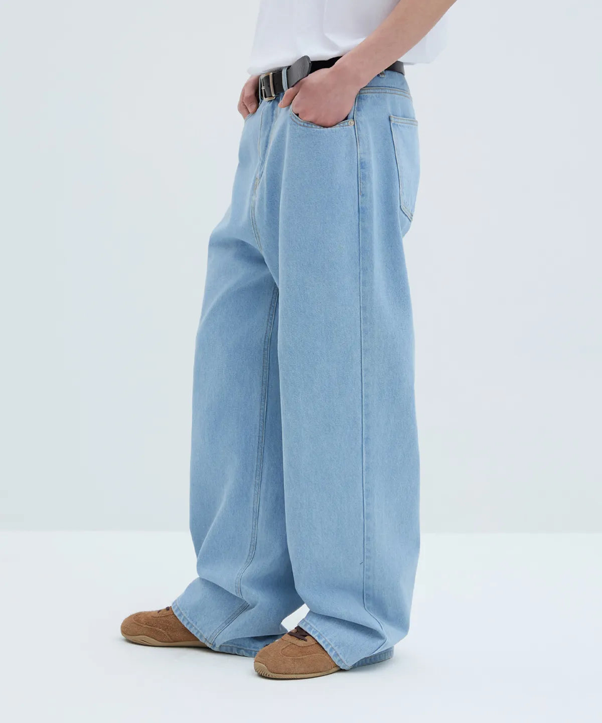 Everyday Wide Denim Pants [Light Blue]