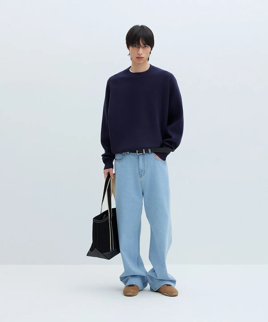 Everyday Wide Denim Pants [Light Blue]