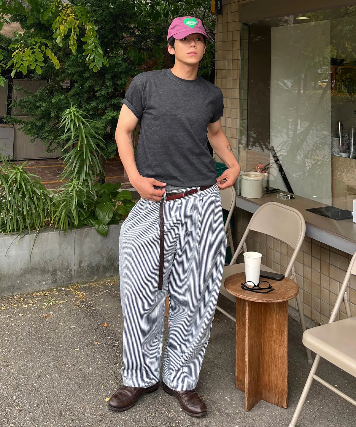 Essential Crop T-Shirt [Heather Charcoal]