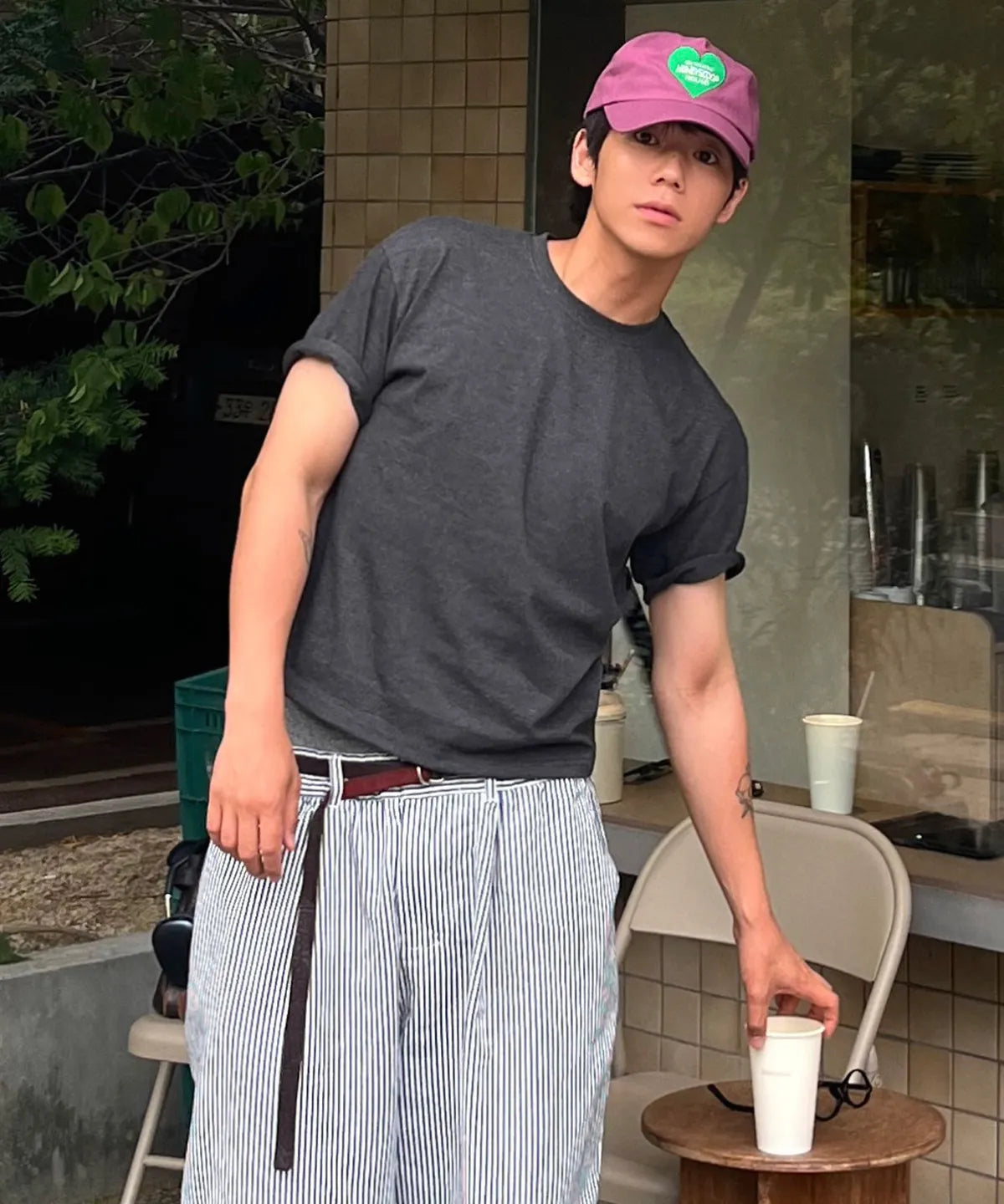 Essential Crop T-Shirt [Heather Charcoal]