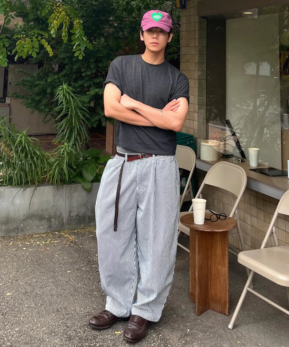 Essential Crop T-Shirt [Heather Charcoal]