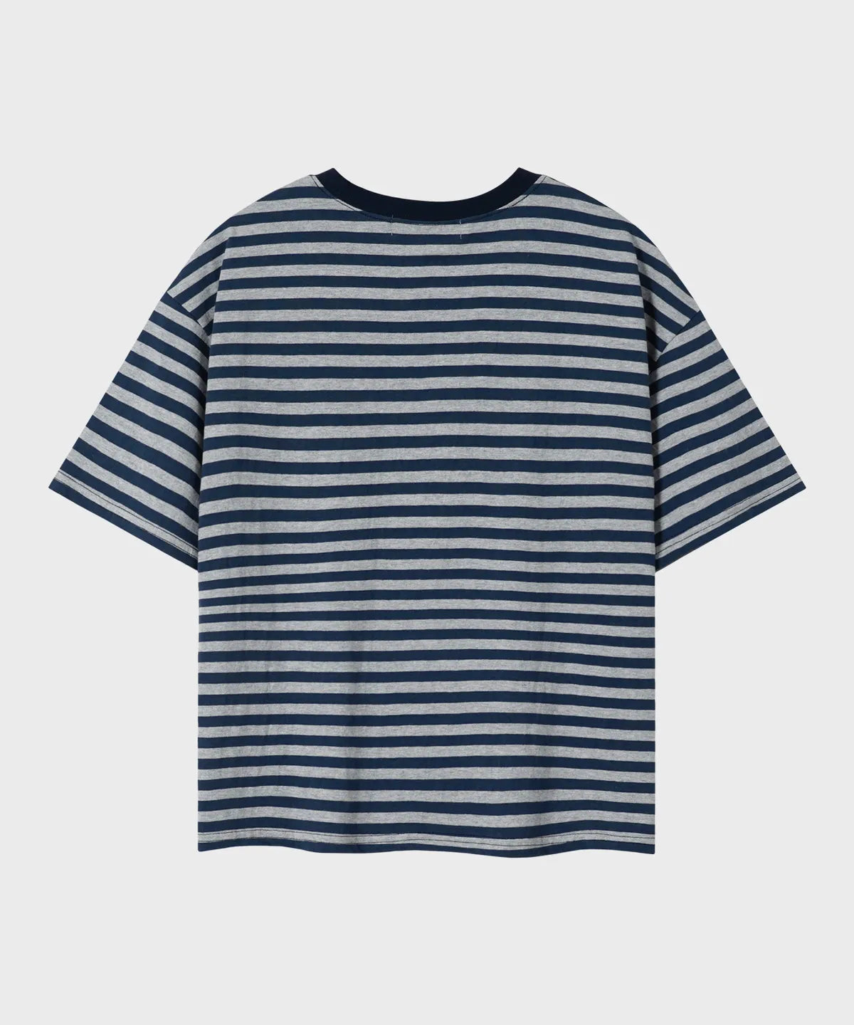 Essential Crop T-Shirt [Navy Stripe]