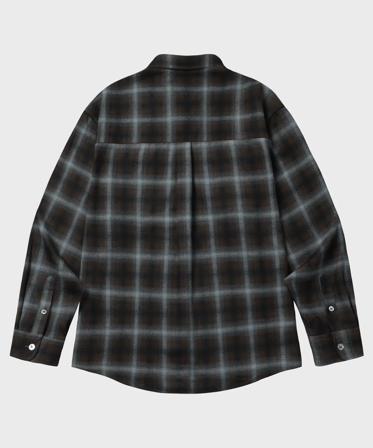 Two-Pocket Ombre Check Shirt [Blue]