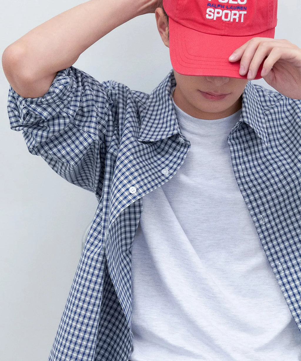 Essential Multi Check Shirt [Navy]