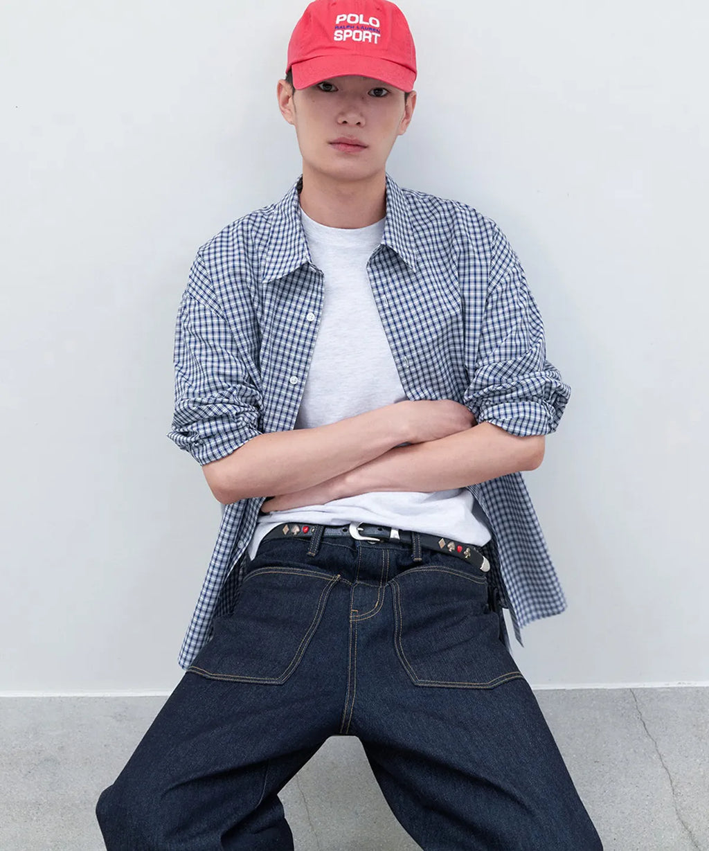 Essential Multi Check Shirt [Navy]