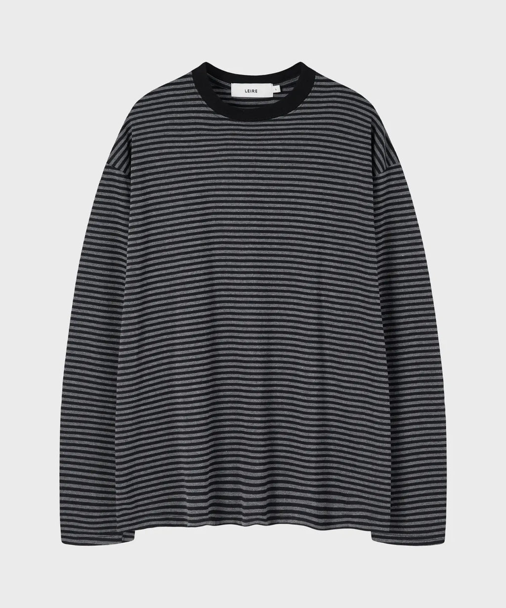 Vintage Stripe Long Sleeve T-Shirt [Black]
