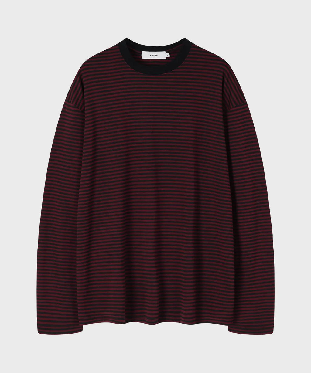 Vintage Stripe Long Sleeve T-Shirt [Wine]