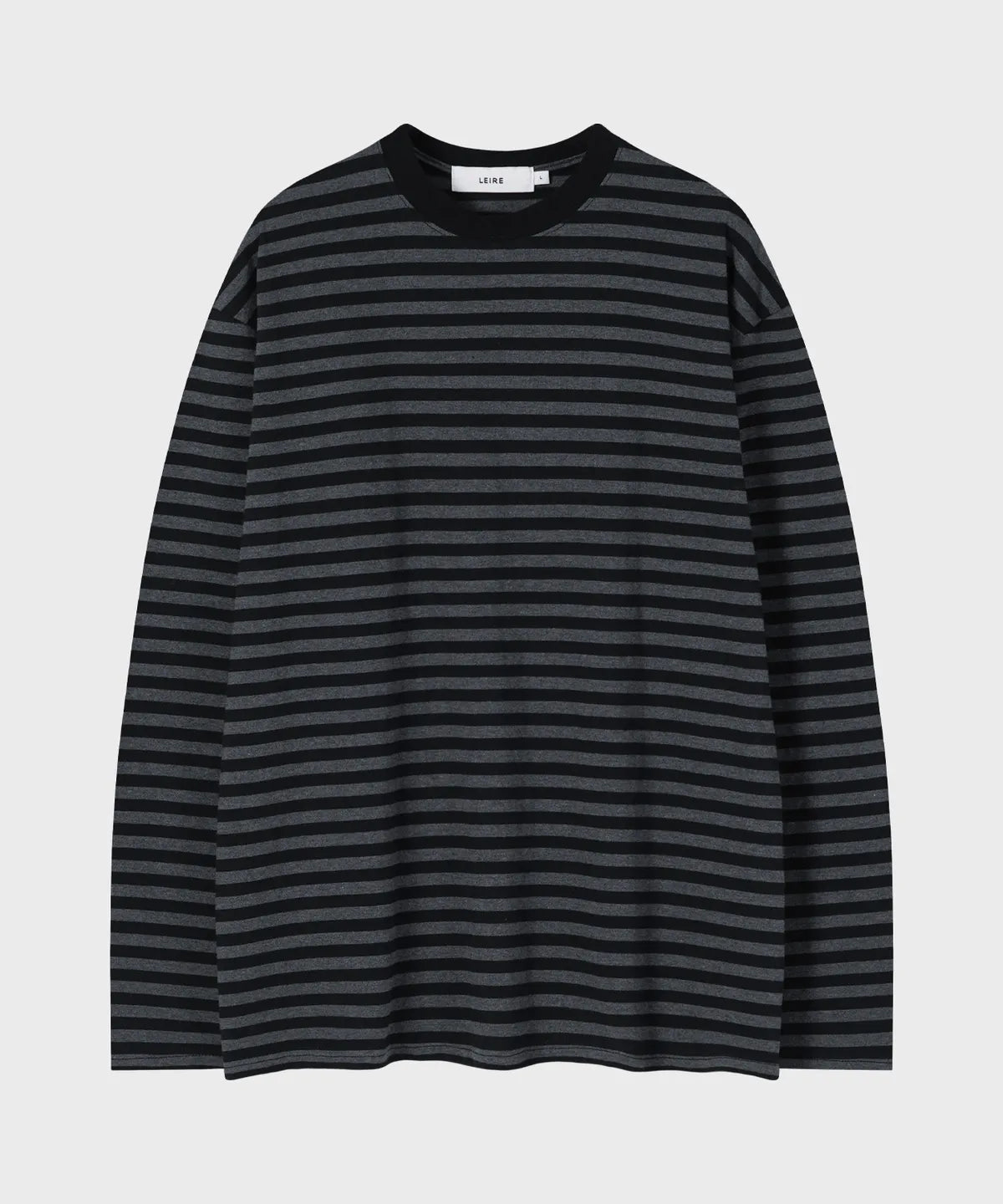 Stripe Long Sleeve T-Shirt [Charcoal ST]
