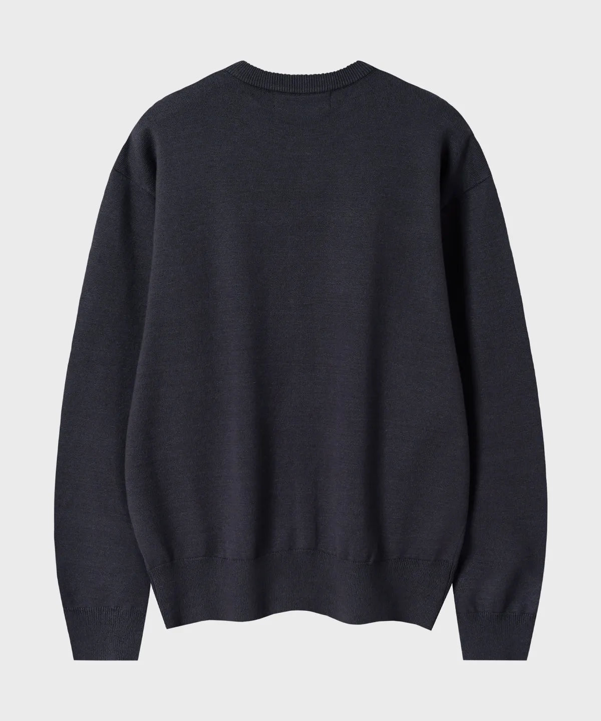 Everyday Round Knit Cardigan [Charcoal]