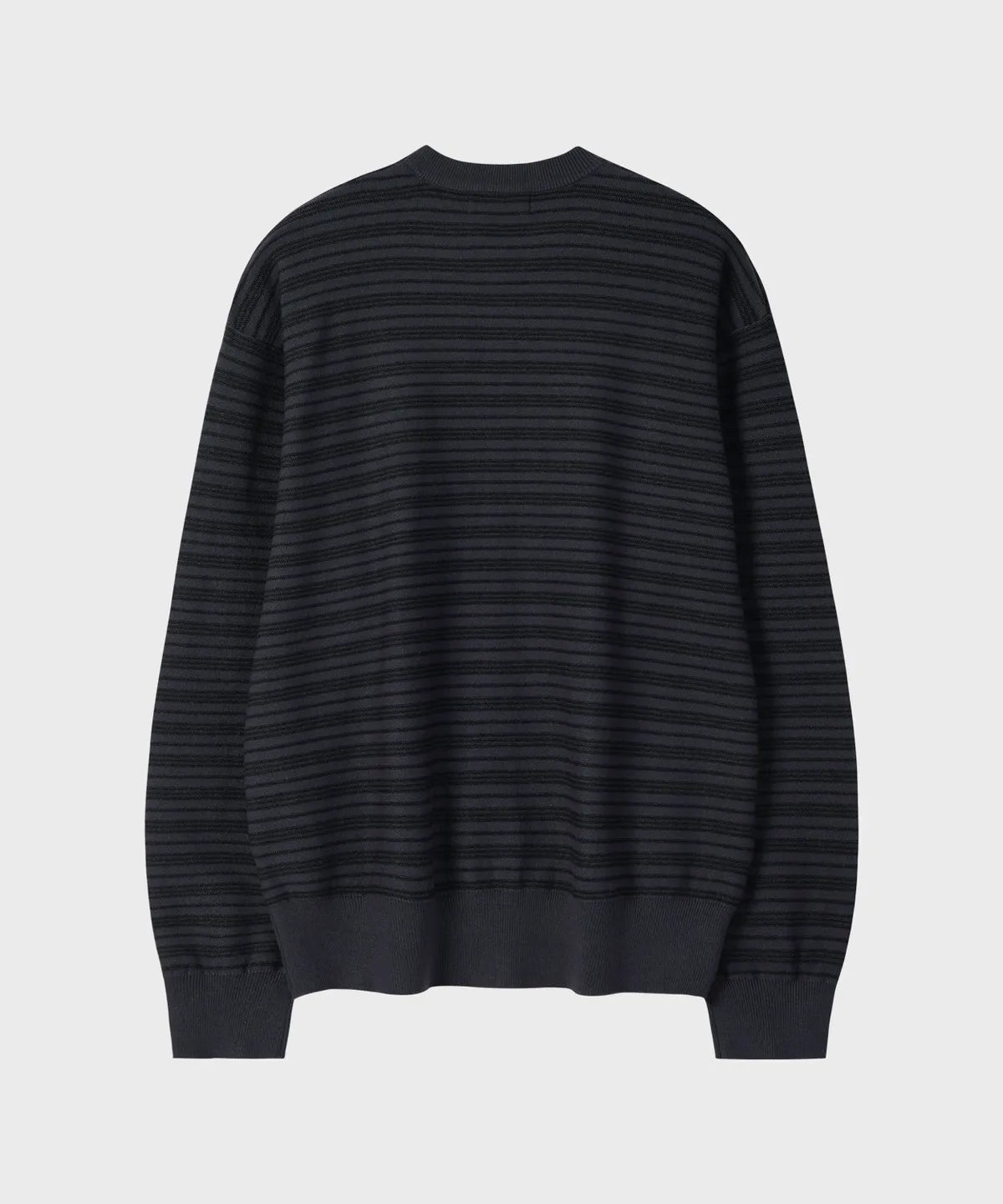 Everyday Round Knit Cardigan [Charcoal ST]