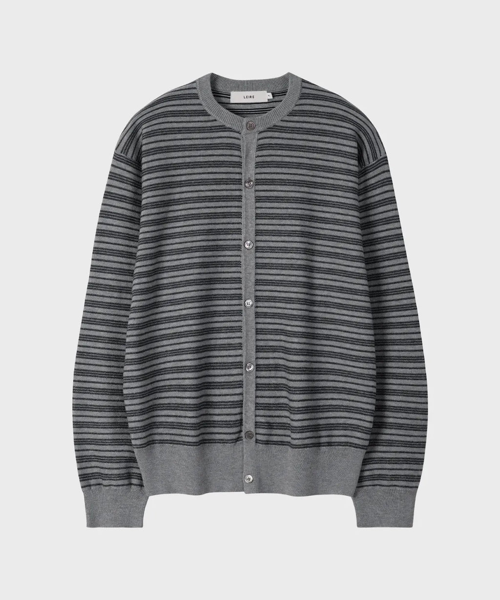 Everyday Round Knit Cardigan [Gray ST]