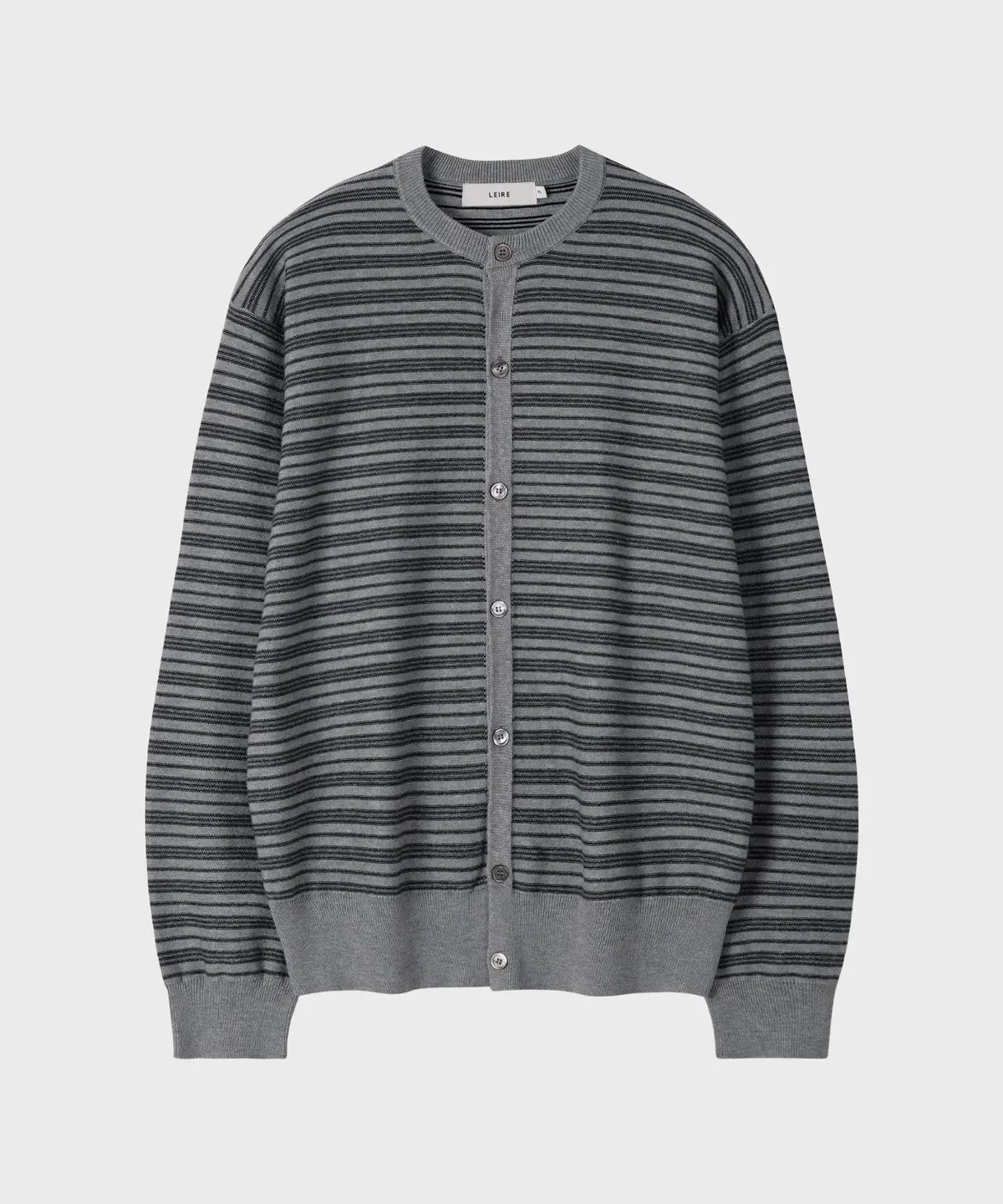 Everyday Round Knit Cardigan [Gray ST]