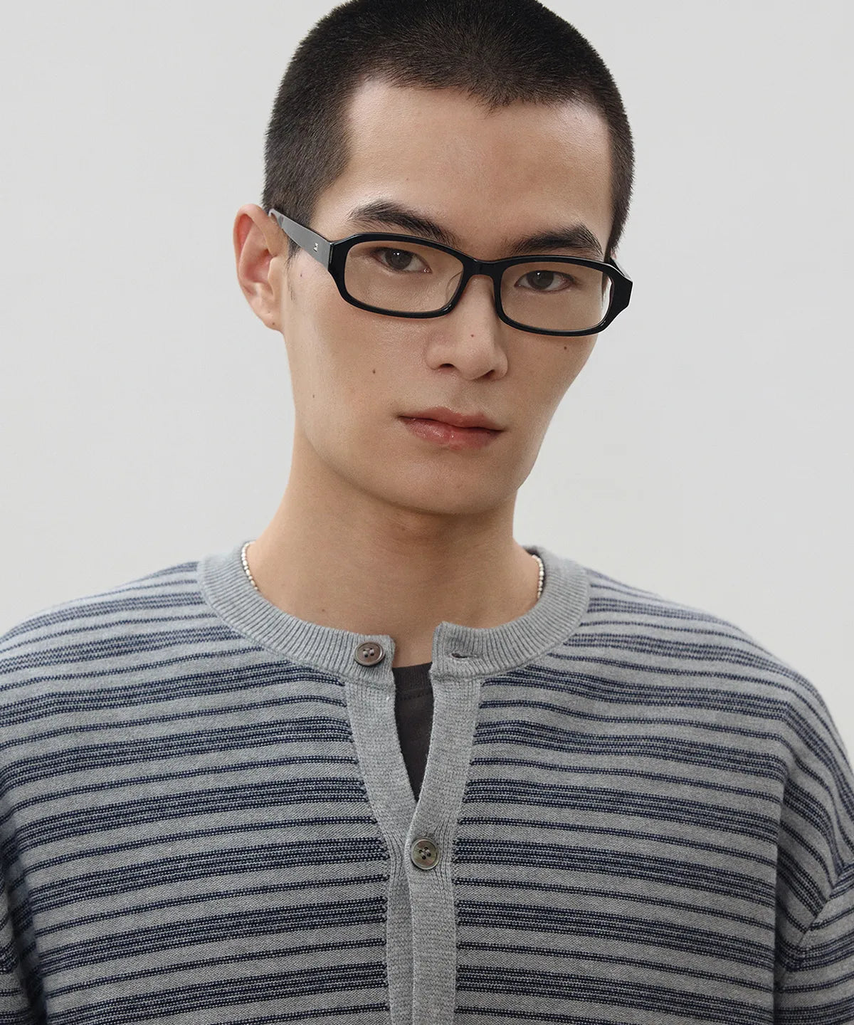 Everyday Round Knit Cardigan [Gray ST]