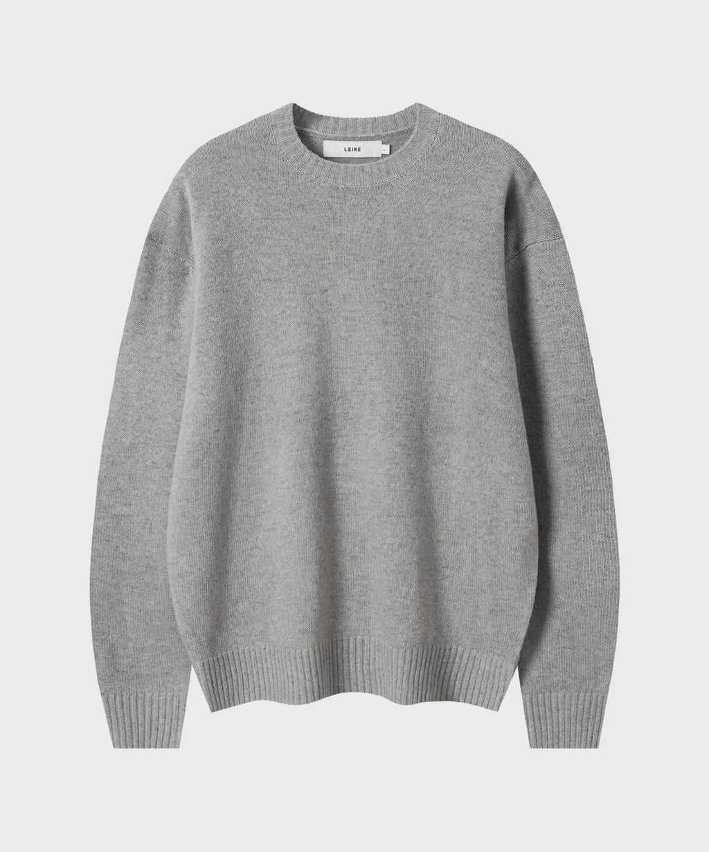 Essential Wool Crewneck Knit [Gray]