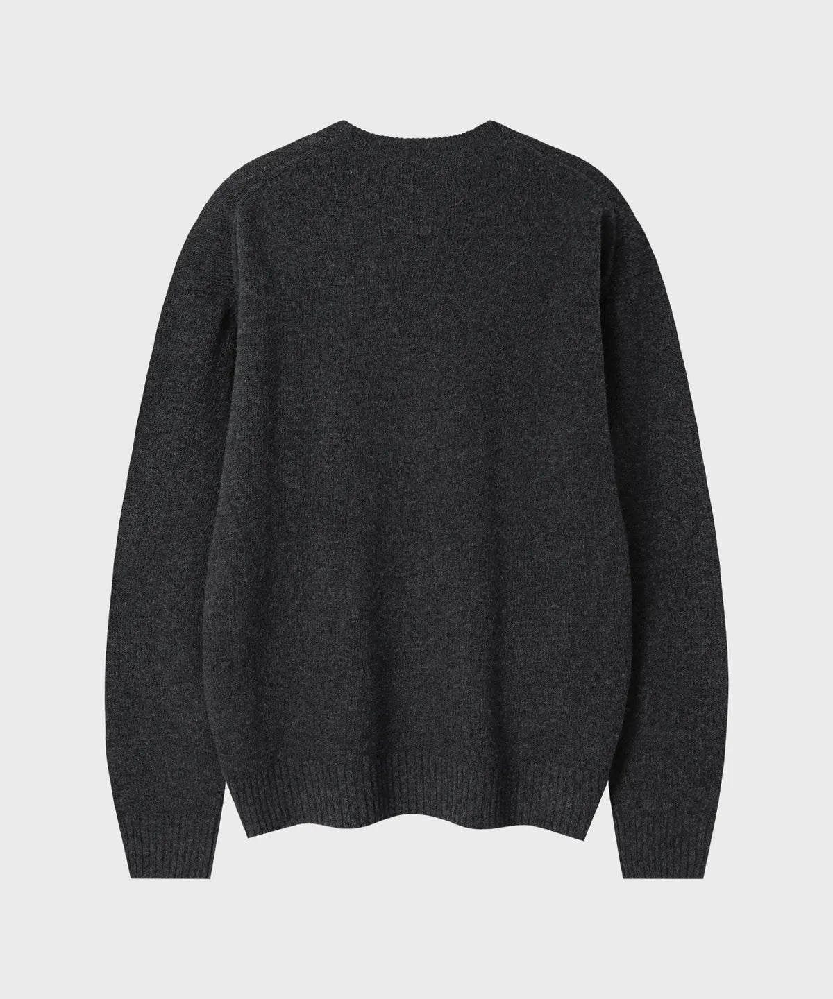 Essential Wool Crewneck Knit [Charcoal]